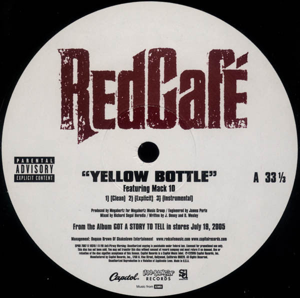 Red Cafe : Yellow Bottle / Strip Club (12")