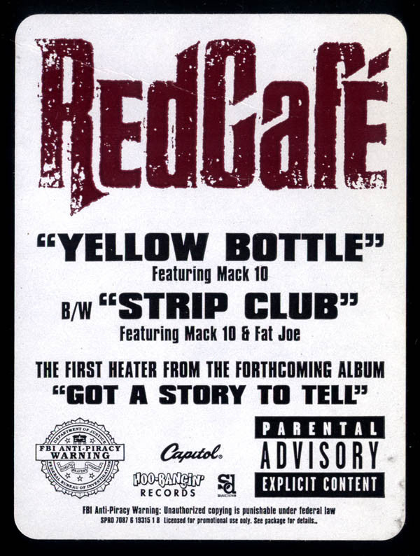 Red Cafe : Yellow Bottle / Strip Club (12")