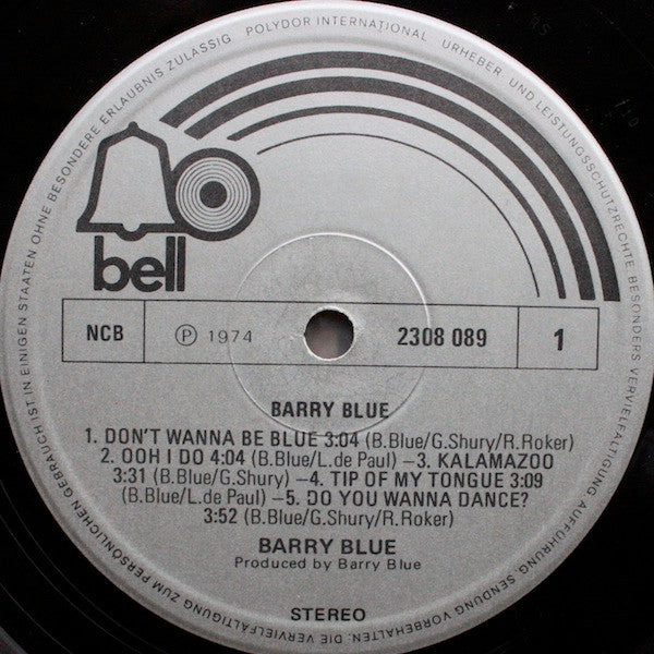 Barry Blue : Barry Blue (LP, Album)