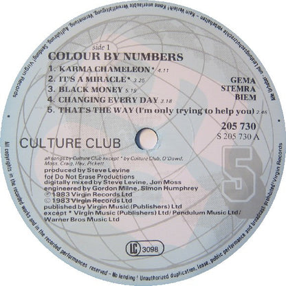 Culture Club : Colour By Numbers (LP, Album)