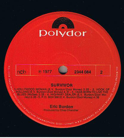 Eric Burdon : Survivor (LP, Album)