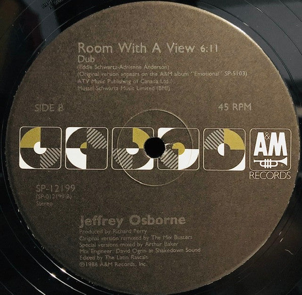 Jeffrey Osborne : Room With A View (12", Single, Tra)