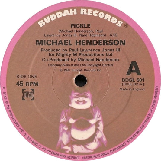 Michael Henderson : Fickle (12")