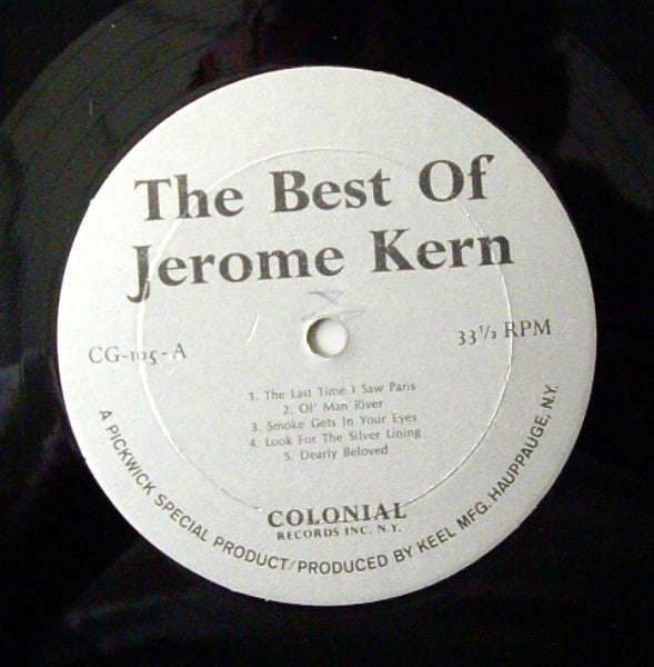 Various : The Best Of Cole Porter / The Best Of Jerome Kern (LP, Mono)