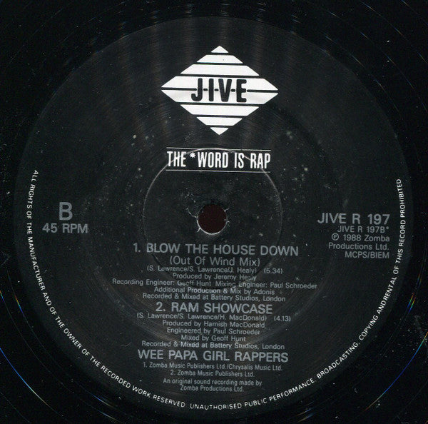 Wee Papa Girl Rappers : Blow The House Down (Remix) (12")