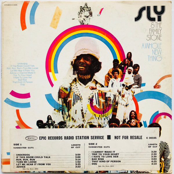 Sly & The Family Stone : A Whole New Thing (LP, Album, Promo, RE)