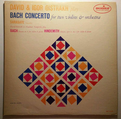 David Oistrach & Igor Oistrach : Bach Concerto for Two Violins & Orchestra (LP, Album, Mono)