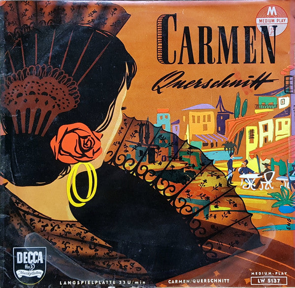 Georges Bizet, Chœurs Du Théâtre National De L'Opéra Comique Und Orchestre Du Théâtre National De L'Opéra-Comique Dirigent:  Albert Wolff : Ein Querschnitt Durch Die Oper "Carmen" (10")