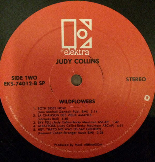 Judy Collins : Wildflowers (LP, Album, RE, SP-)