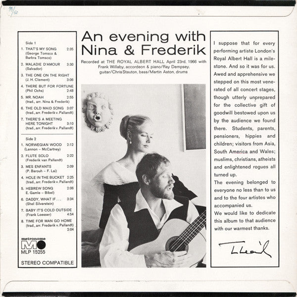 Nina & Frederik : An Evening With Nina & Frederik (LP)