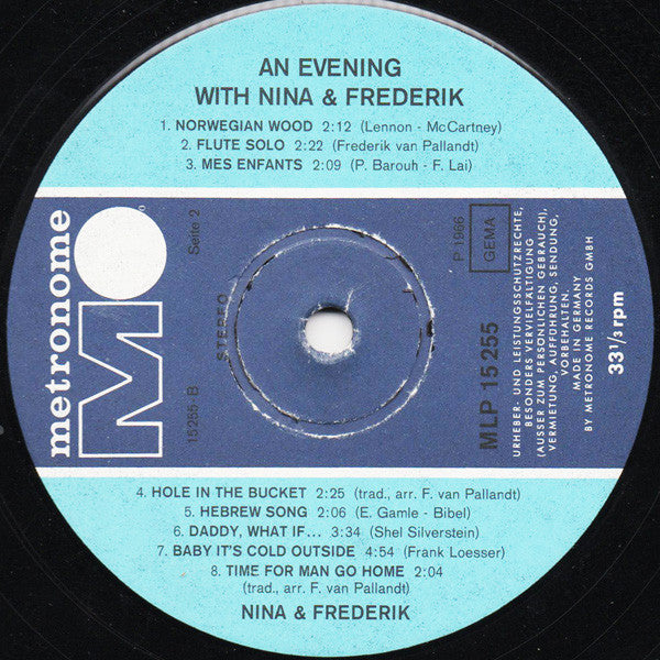 Nina & Frederik : An Evening With Nina & Frederik (LP)