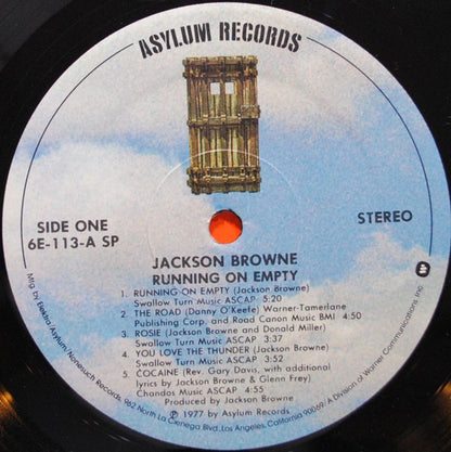 Jackson Browne : Running On Empty (LP, Album, Club, Spe)