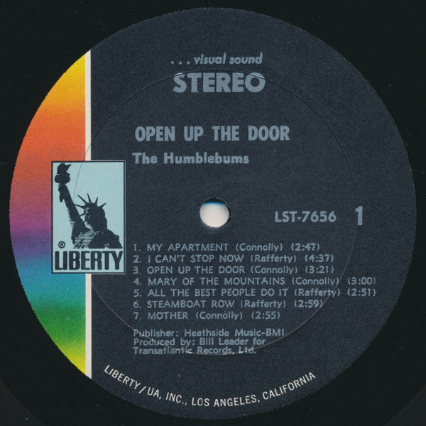 The Humblebums : Open Up The Door (LP, Album)