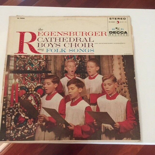 Regensburger Domspatzen : The Regensburger Cathedral Boys Choir Sing Folk Songs (LP, Album)