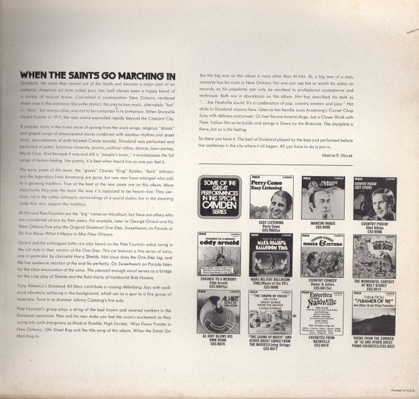 Various : When The Saints Go Marching In (Featuring Pete Fountain, Al Hirt And Others) (2xLP, Comp, RM, Roc)