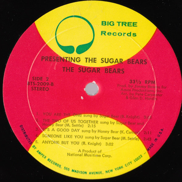 Sugar Bears (2) : Presenting The Sugar Bears (LP, Album)