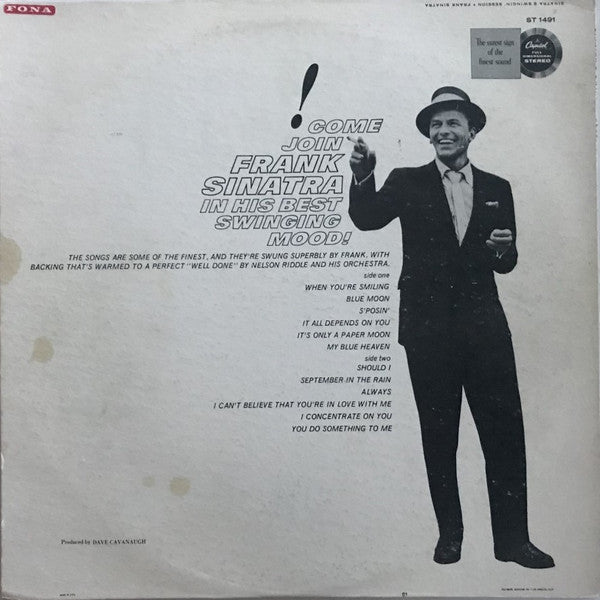 Frank Sinatra : Sinatra's Swingin' Session!!! (LP, Album, RP)