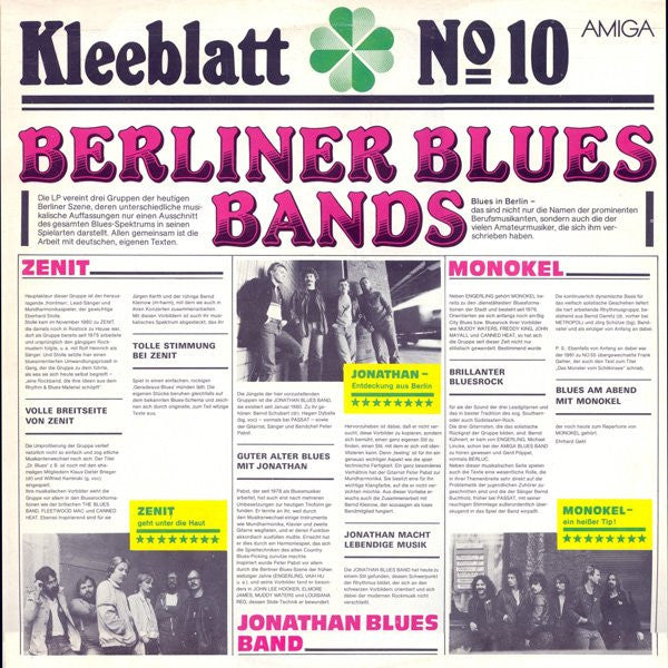 Various : Kleeblatt № 10 (Berliner Blues Bands) (LP, Comp)