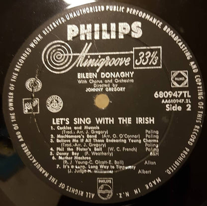 Eileen Donaghy : Let's Sing With The Irish (LP, Mono)