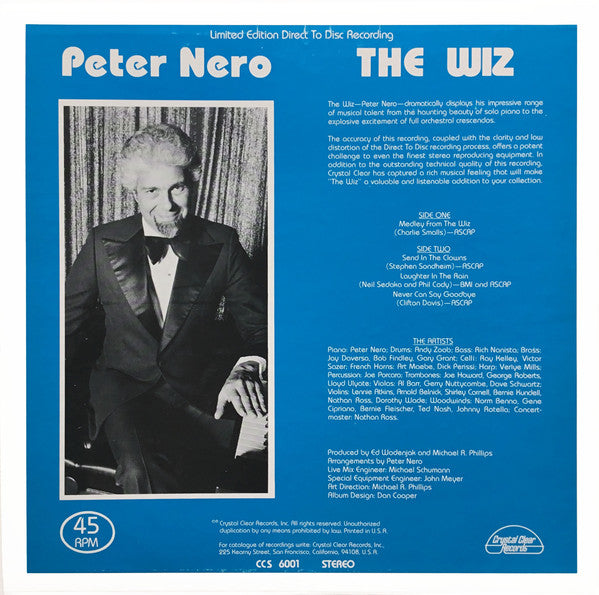 Peter Nero : The Wiz (12", Ltd, Dir)