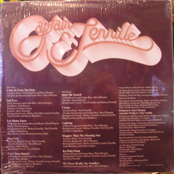 Captain And Tennille : Come In From The Rain (LP, Album, Mon)