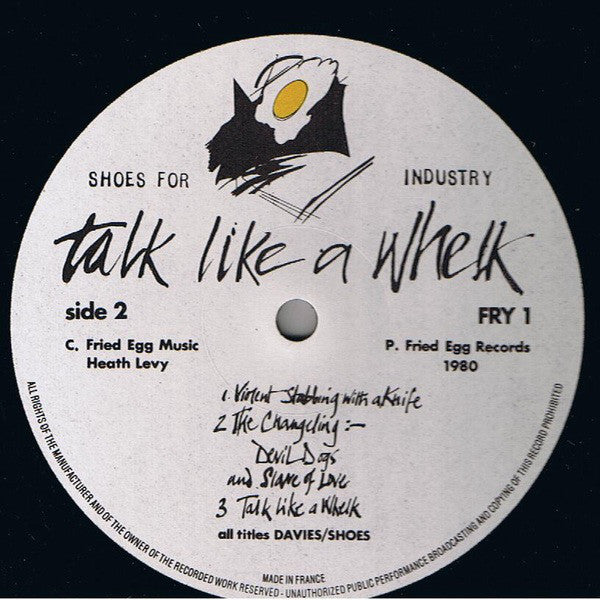 Shoes For Industry : Talk Like A Whelk (LP, Album)