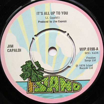 Jim Capaldi : It's All Up To You (7", Single)