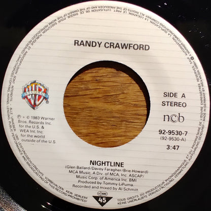 Randy Crawford : Nightline (7", Single)