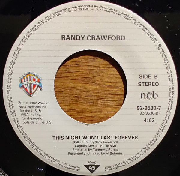 Randy Crawford : Nightline (7", Single)