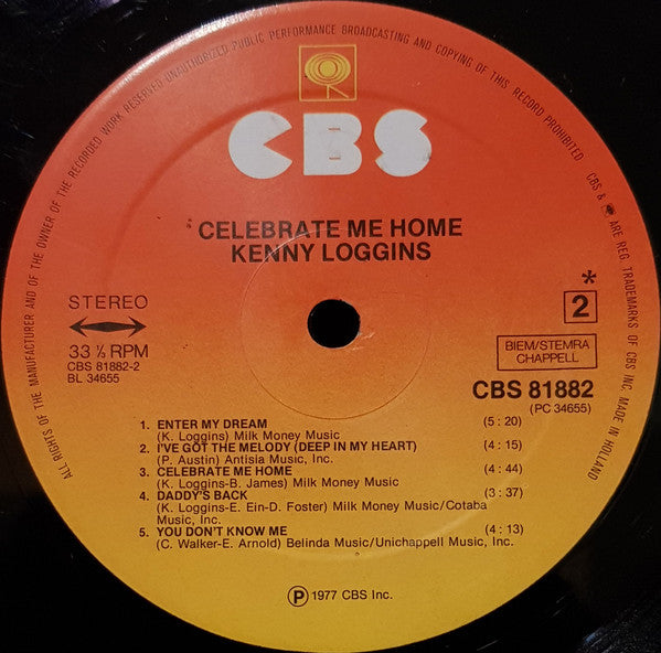 Kenny Loggins : Celebrate Me Home (LP, Album)