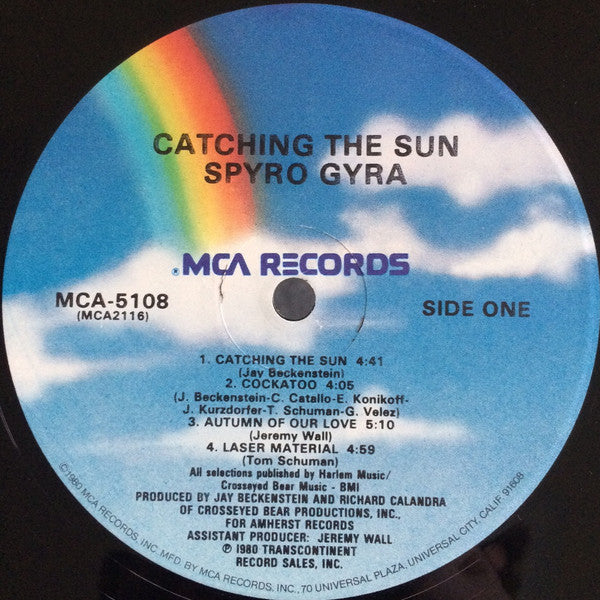 Spyro Gyra : Catching The Sun (LP, Album, Glo)