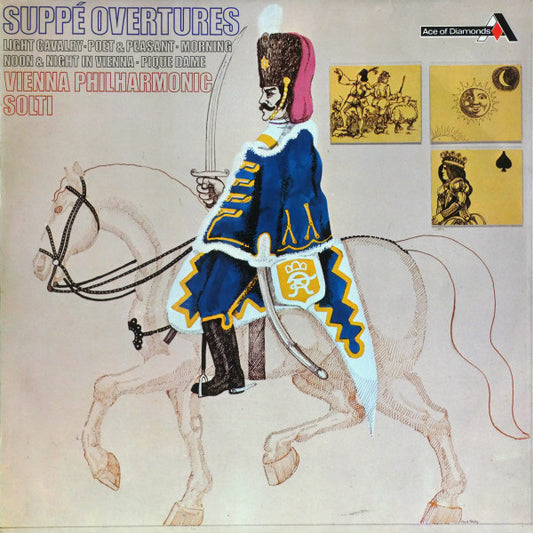 Franz von Suppé, Wiener Philharmoniker, Georg Solti : Overtures (Light Cavalry ∙ Poet & Peasant ∙ Morning Noon & Night In Vienna ∙ Pique Dame) (LP, RE, RP)