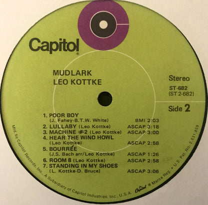 Leo Kottke : Mudlark (LP, Album, Los)