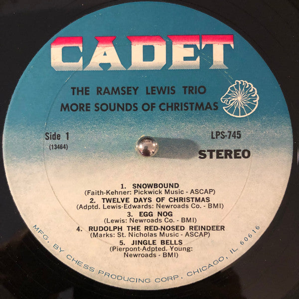 The Ramsey Lewis Trio : More Sounds Of Christmas (LP, Album, RE)