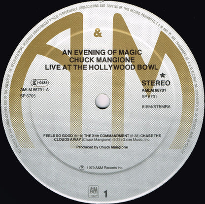 Chuck Mangione : Live At The Hollywood Bowl (An Evening Of Magic) (2xLP, Album, Gat)