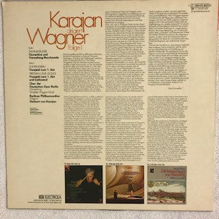 Richard Wagner, Herbert von Karajan, Berliner Philharmoniker : Karajan Dirigiert Wagner - Folge 1: Tannhäuser (Ouverture & Bacchanale) - Lohengrin (Prélude De L'Acte 1) - Tristan Und Isolde (Prélude & Mort D'Isolde) (LP, Comp, Quad, Gol)