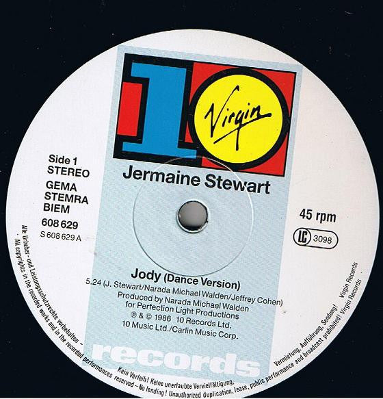 Jermaine Stewart : Jody (12")