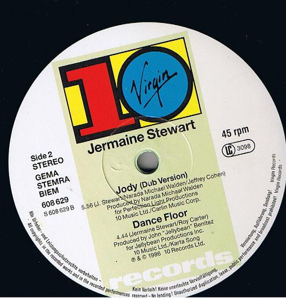 Jermaine Stewart : Jody (12")