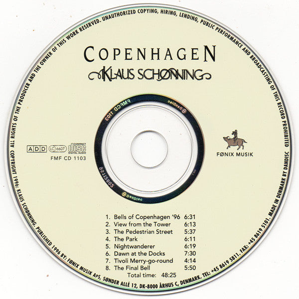 Klaus Schønning : Copenhagen (CD, Album)