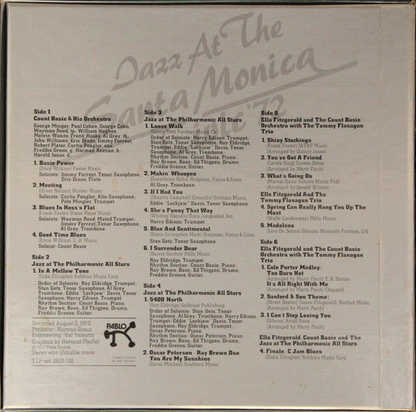 Various : Jazz At The Santa Monica Civic '72 (3xLP, Album + Box)