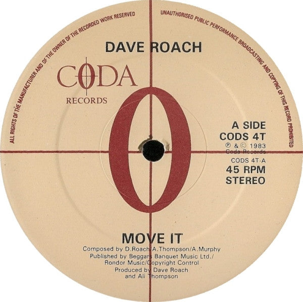 David Roach : Move It / Running With The River (12", Single)