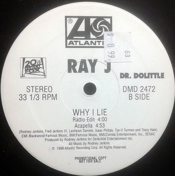 Ray J : Why I Lie (12", Promo)