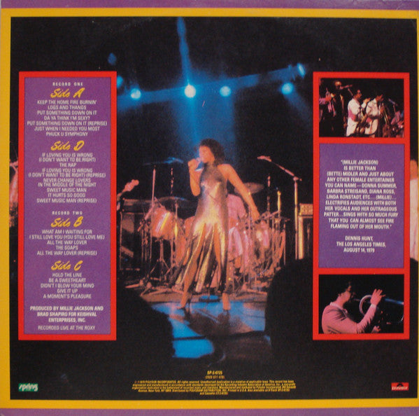 Millie Jackson : Live And Uncensored (2xLP, Kee)