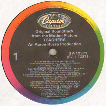 Various : Original Soundtrack From The Motion Picture "Teachers" (LP, Comp, Club)