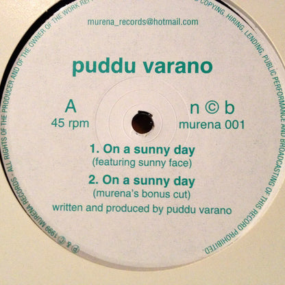 Puddu Varano : On A Sunny Day (12")