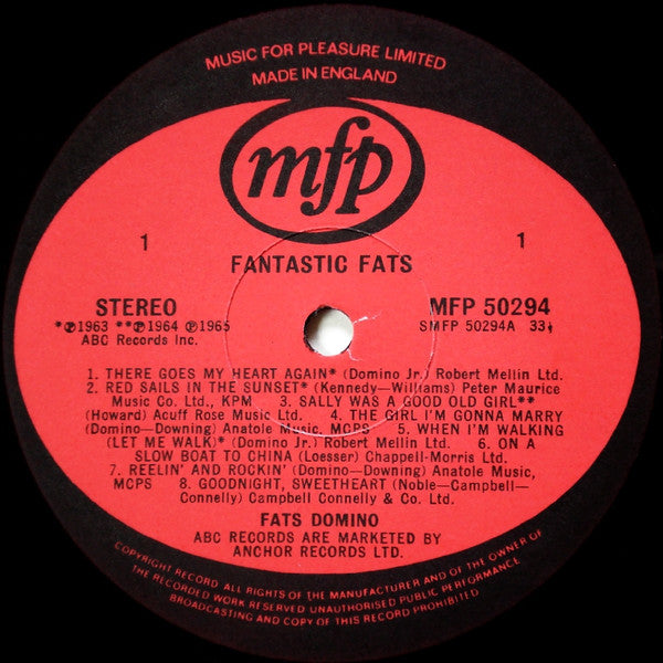 Fats Domino : Fantastic Fats (LP, Comp, RE)