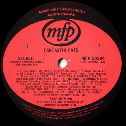 Fats Domino : Fantastic Fats (LP, Comp, RE)