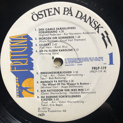 Östen Warnerbring : Östen På Dansk (LP, Album, Gat)