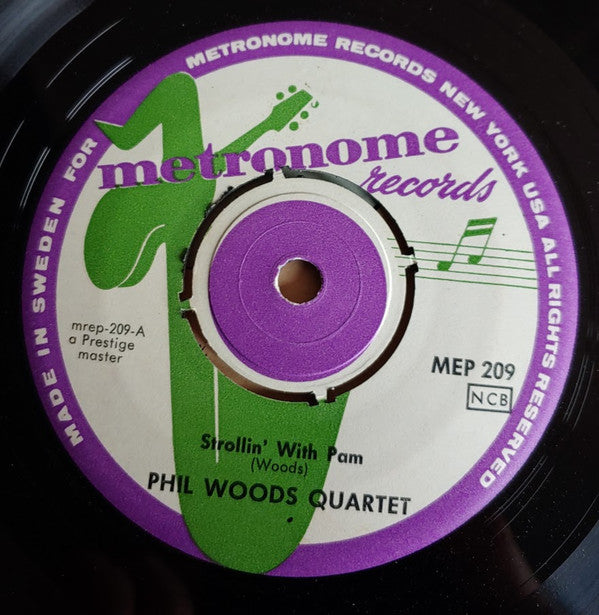 The Phil Woods Quartet : Strollin' With Pam (7", EP)