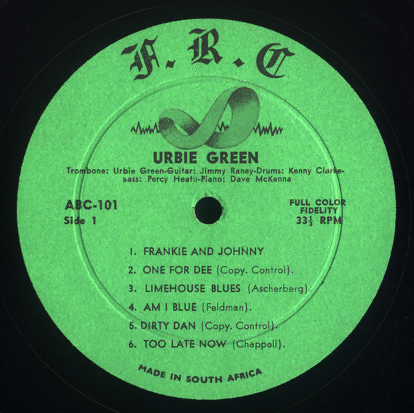 Urbie Green : Blues And Other Shades Of Green (LP, Album, Mono)